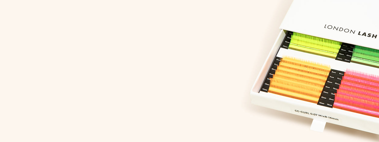 Neon Revolution: Introducing Neon-Coloured Eyelash Extensions Blog Banner