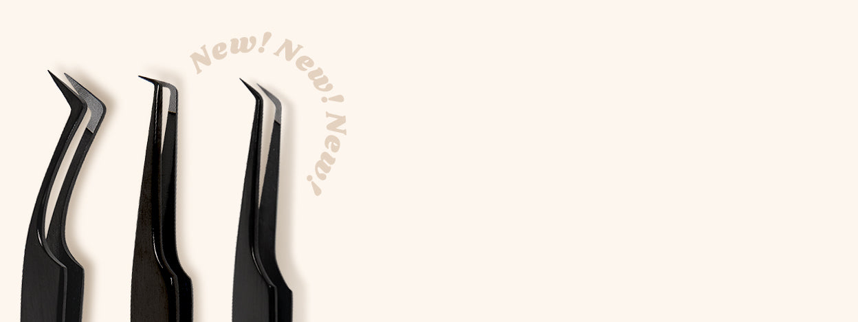 Collection of Fiber Tip Eyelash Tweezers