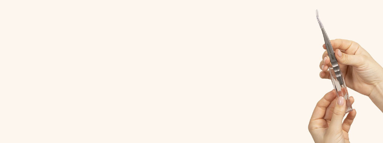 Staleks eyelash tweezers for applying eyelash extensions