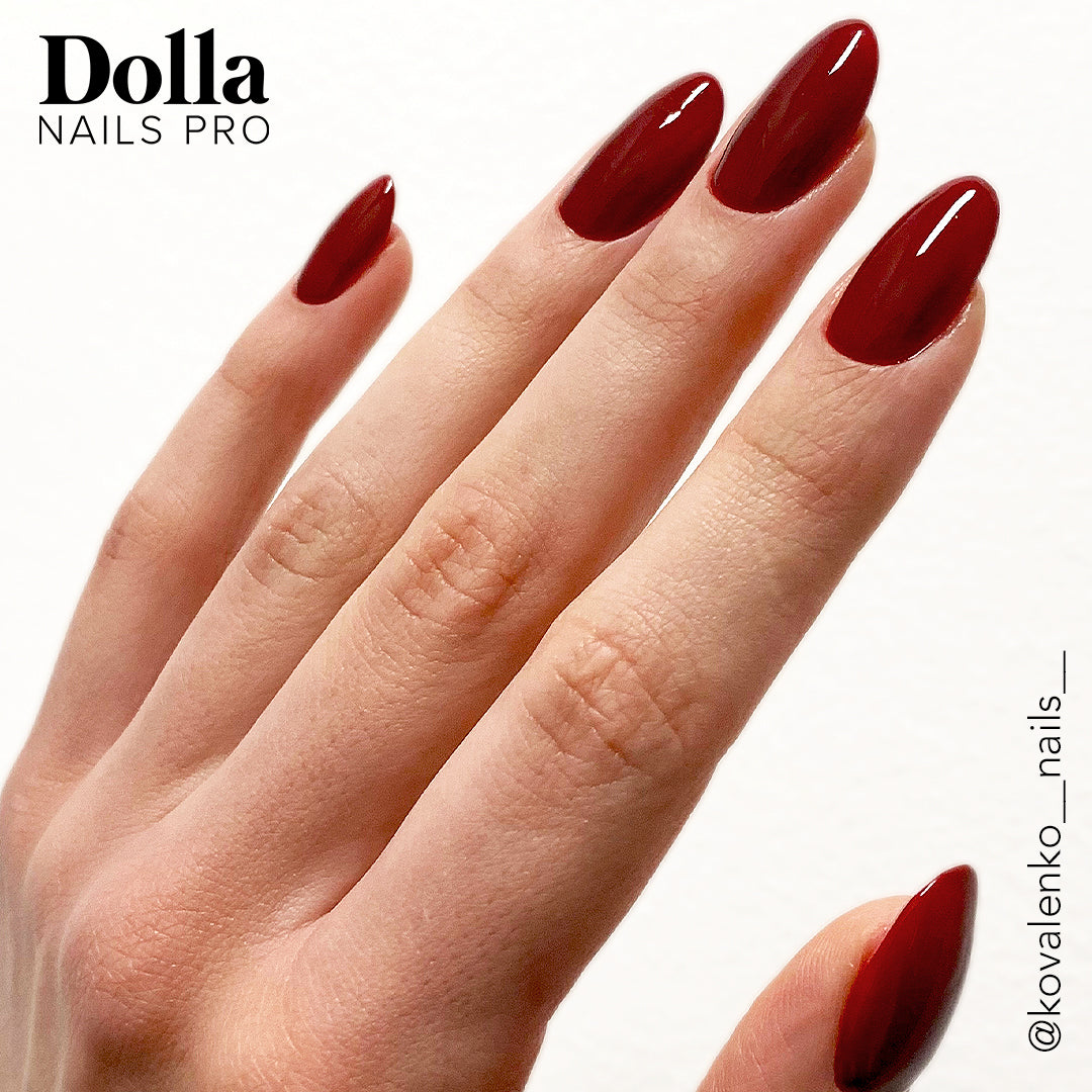 Beautiful red color nail manicure UK for nail technicians | Miss Dolla, gel nail polish, gel nail polish colours, gel nail care, gel nails