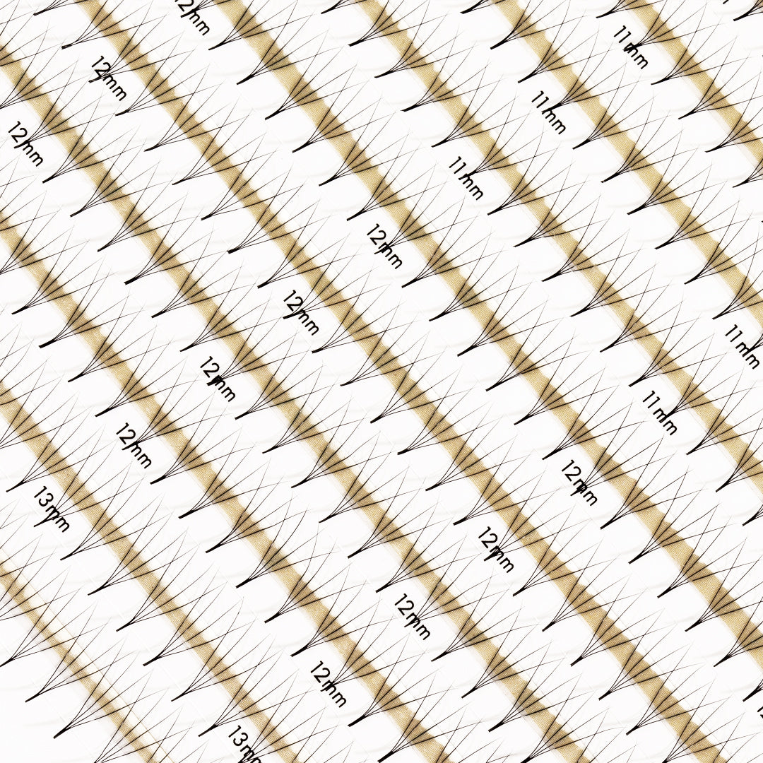 Best Premade Lash Fans Mayfair 4D 0.07 600 fans - Mix Tray, Best Premade Eyelash Extensions