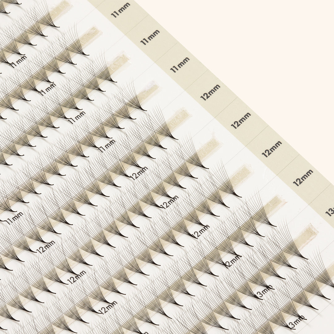 Best Narrow Premade Lash Fans Mayfair 12D 0.03 640 fans - Mixed Lengths, Best Eyelash Extensions Narrow Premade Lash Fans