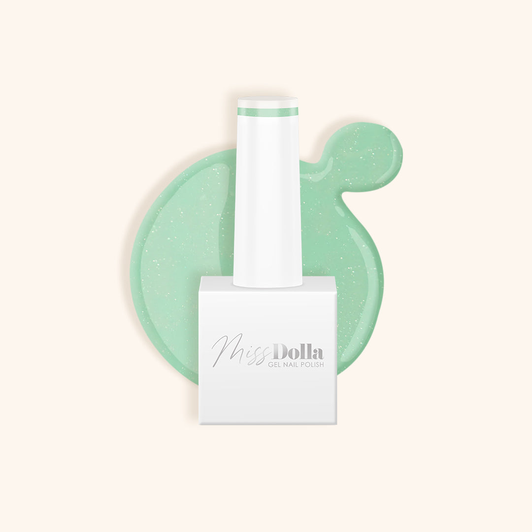 "Aquamarine" gel nail polish bottle