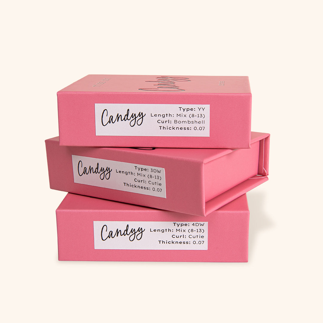 Candyy Lashes - 3DW 0.07 Mix Trays