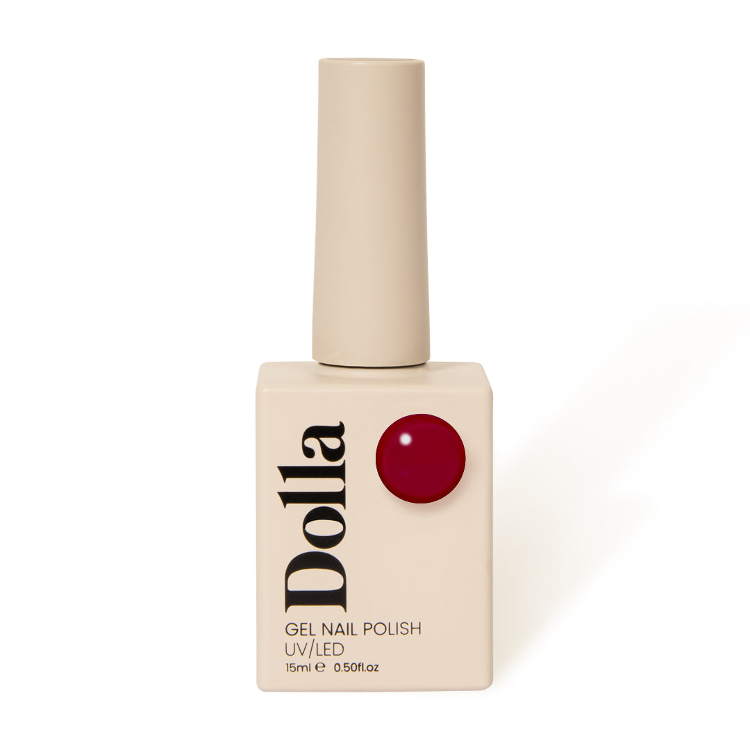 Bright, vibrant shade of red gel nail polish in UK | Dolla Nails Pro, gel nail polish, gel nail polish colours,  gel nail care, gel nails