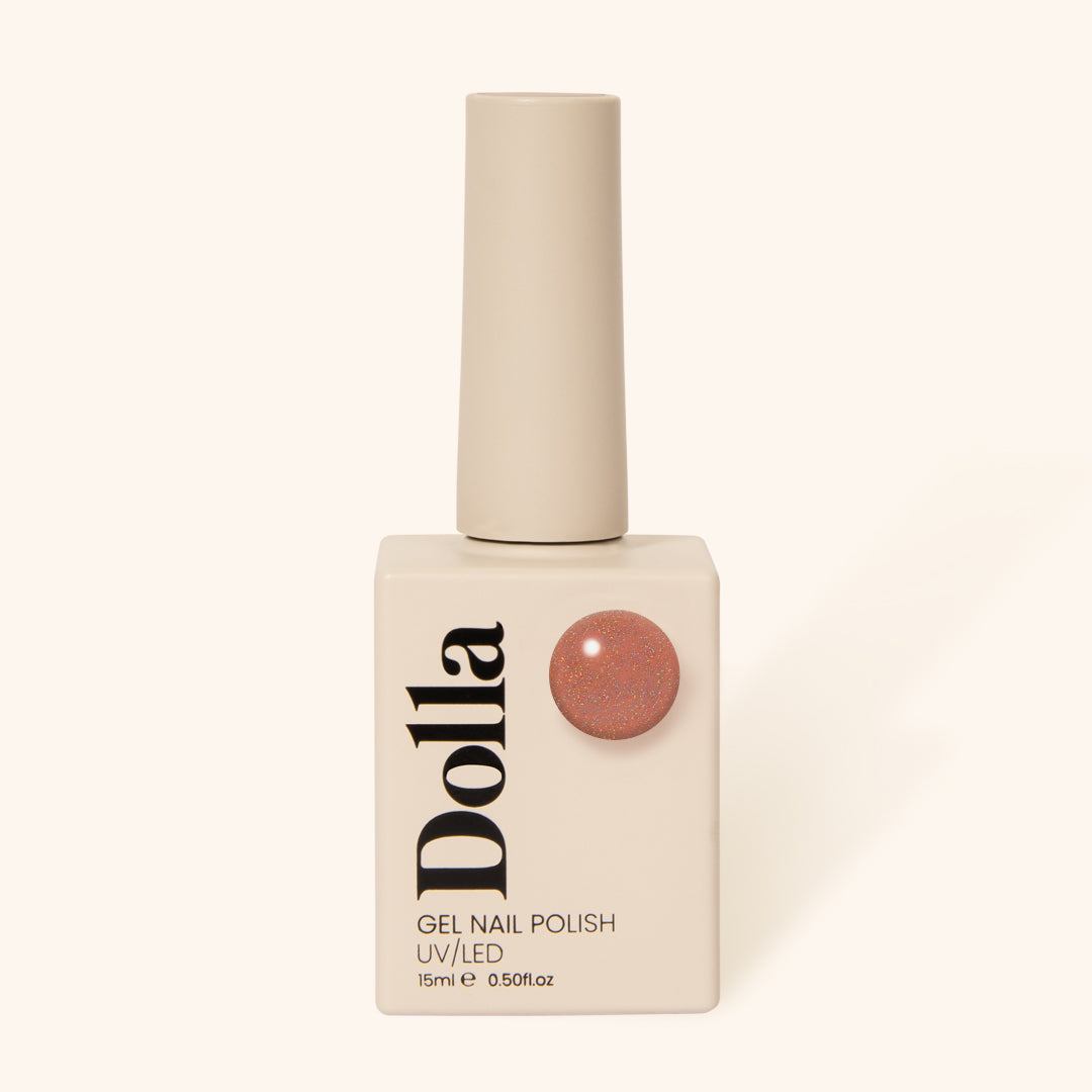 Sparkling Rosé gel nail polish bottle