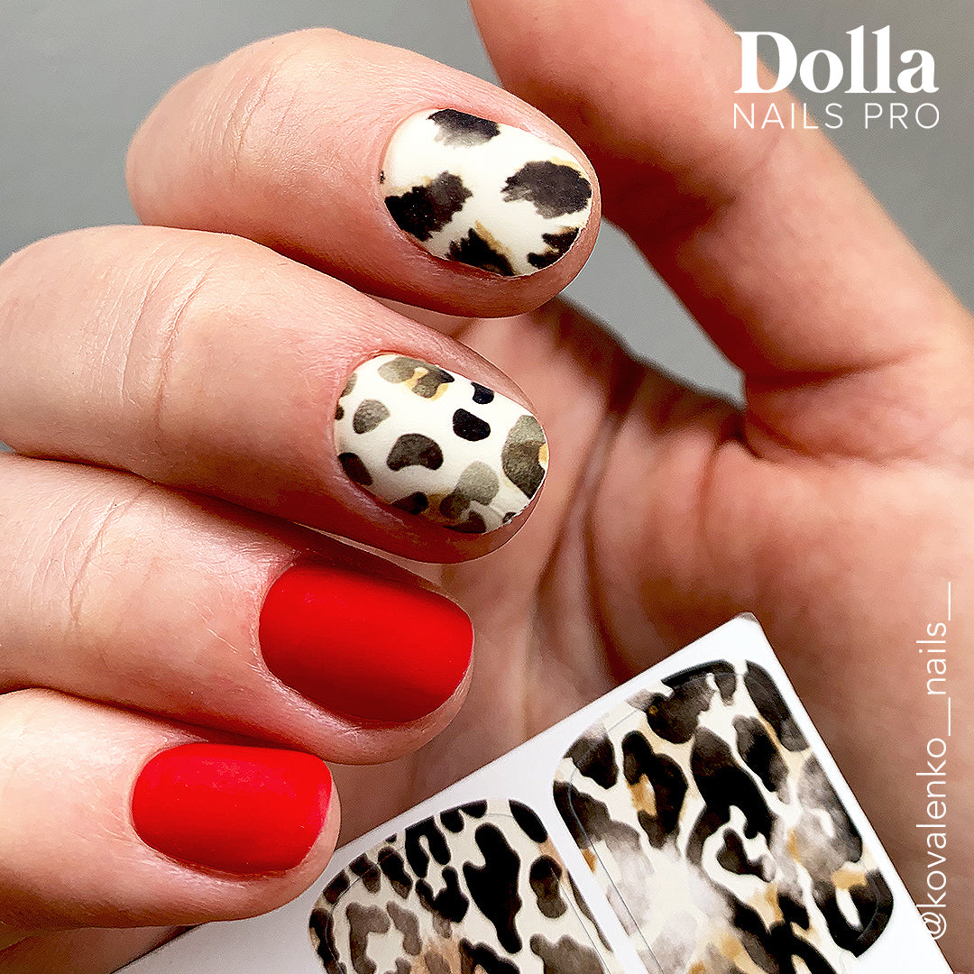 Nails painted with Who is She? gel nail polish