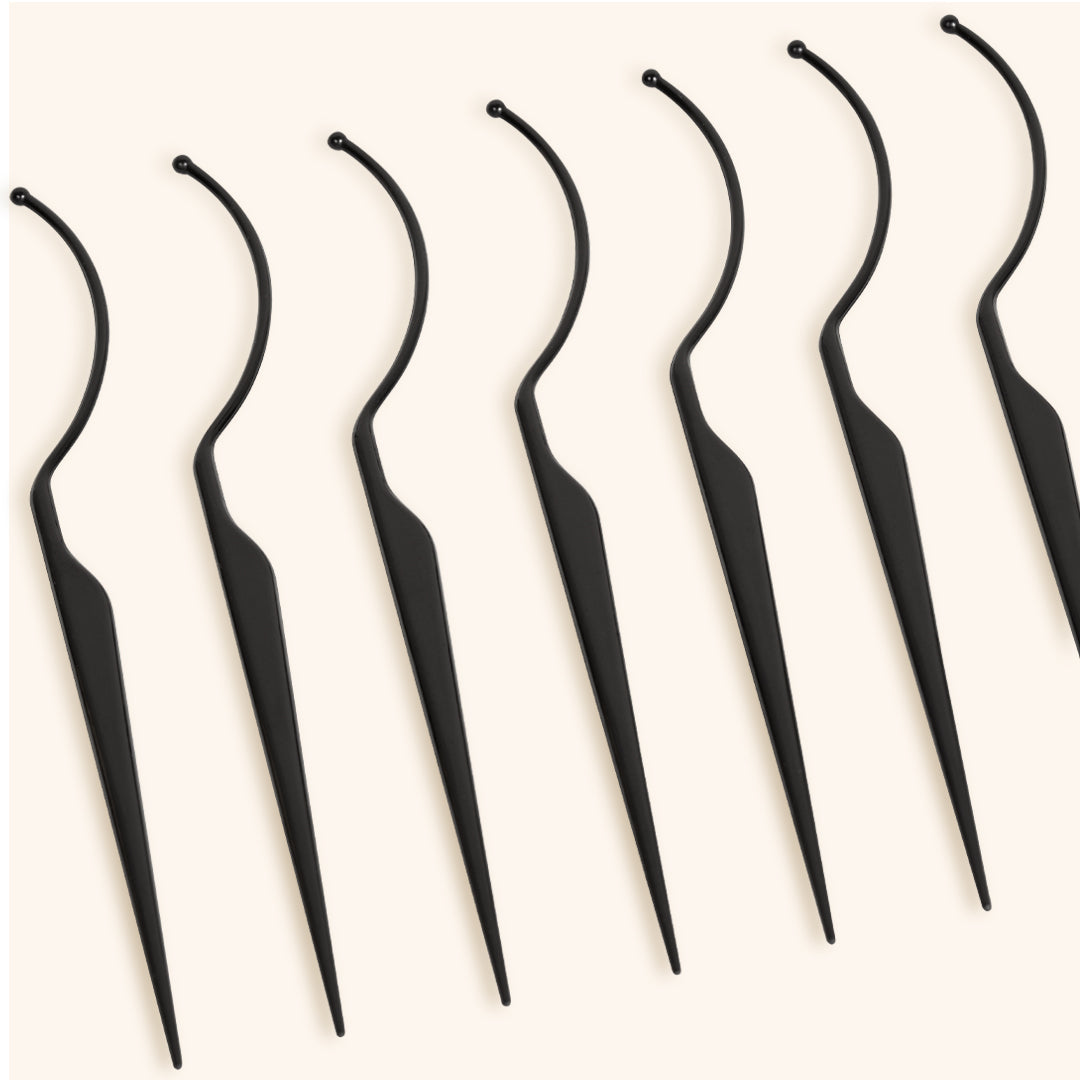 Close up individual Lash Extension Display Stand wands