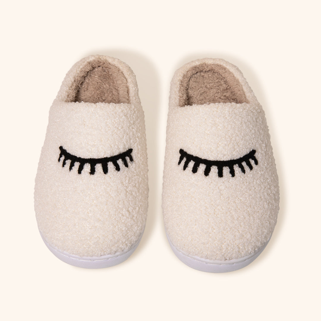 Beautiful and cosy Teddy slippers London Lash for Lash Technicians