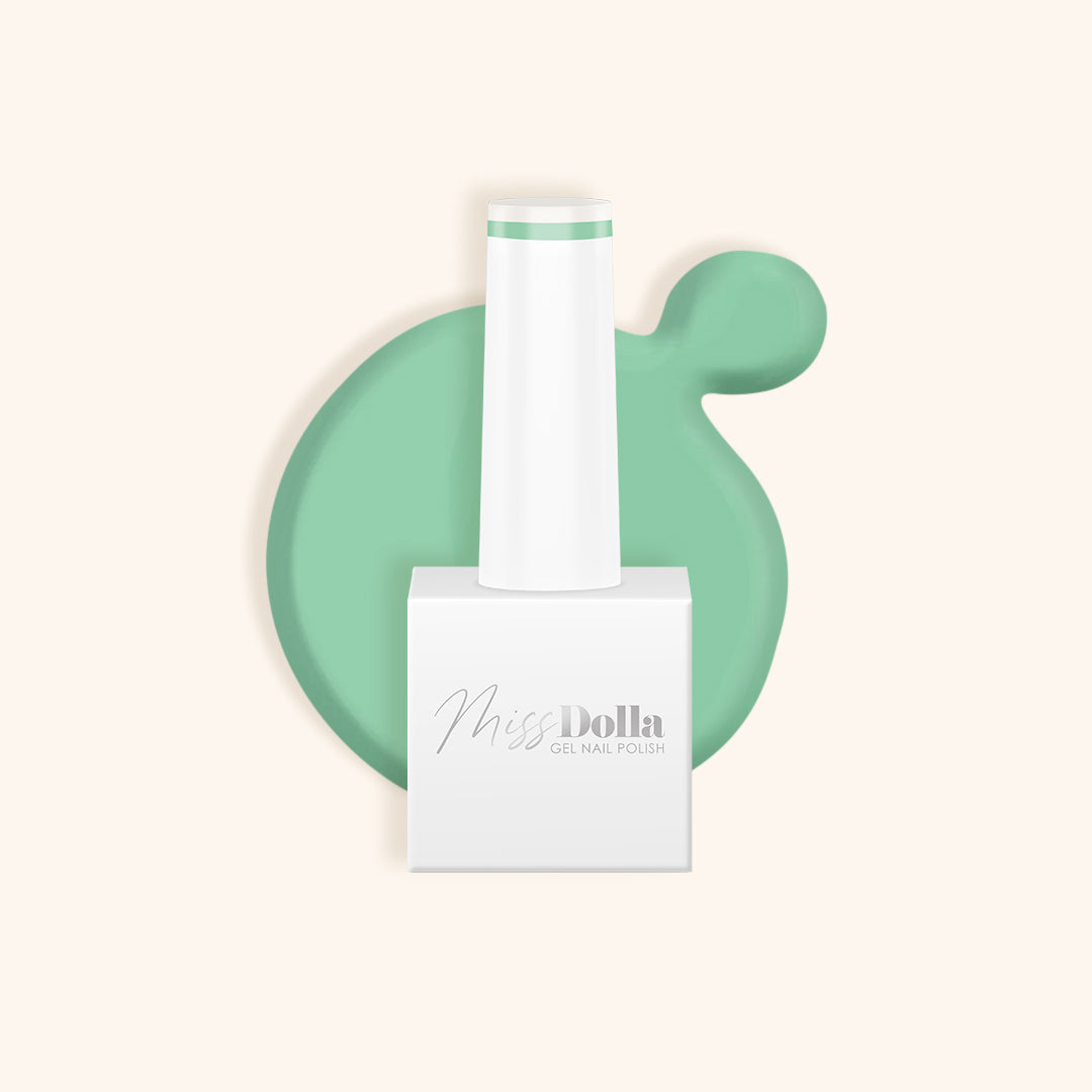 "Royal Mint / Nail Me" gel nail polish bottle