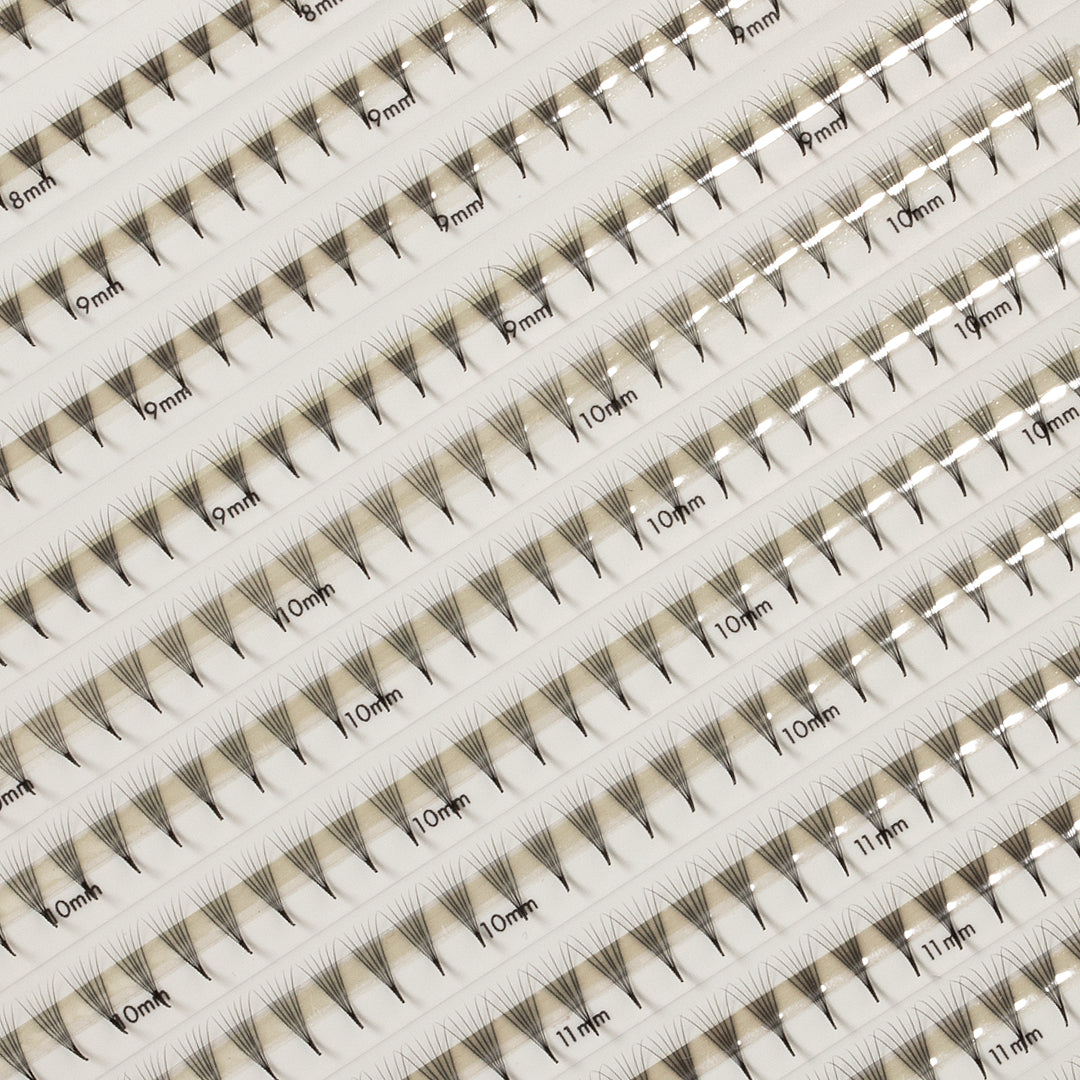 Best Narrow Premade Lash Fans Mayfair 6D 0.06 600 fans - Mixed Lengths, Best Eyelash Extensions Narrow Premade Lash Fans