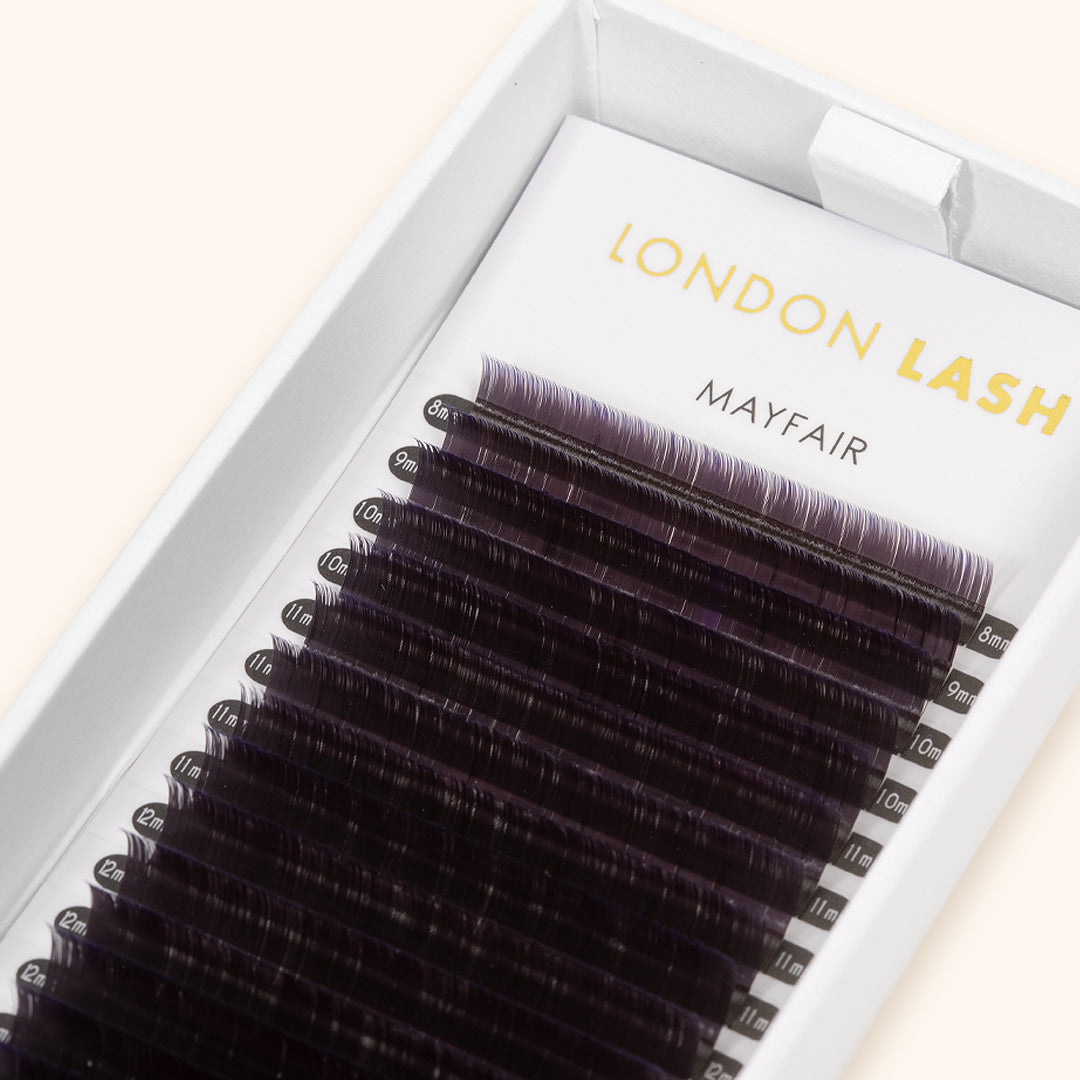 violet two-tone ombre coloured volume lashes, best violet coloured eyelash extensions, best violet two-tone ombre coloured volume lash extensions, best violet two-tone ombre coloured volume lashes, best ombre coloured volume eyelash extensions, best ombre
