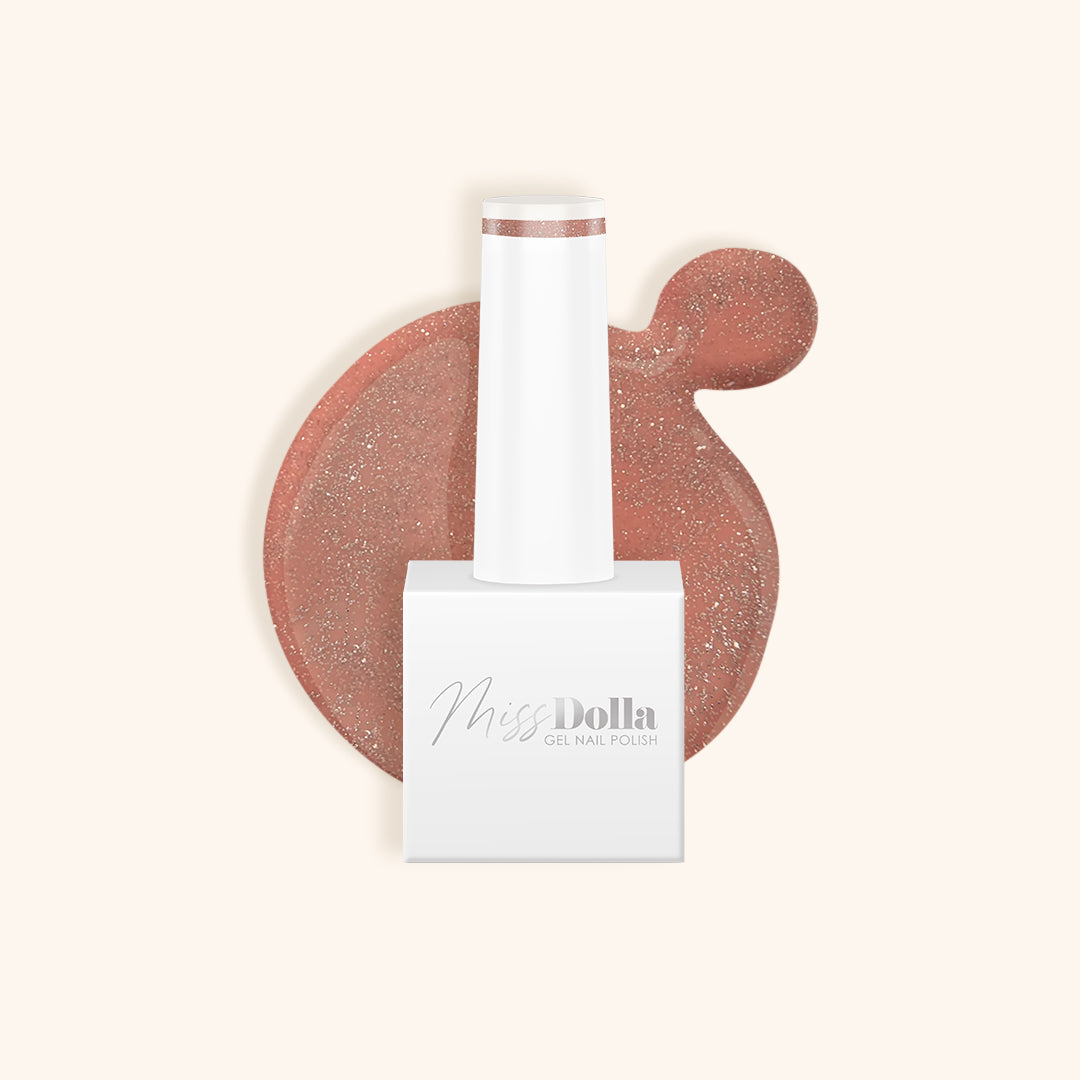 Sparkling Rosé gel nail polish bottle
