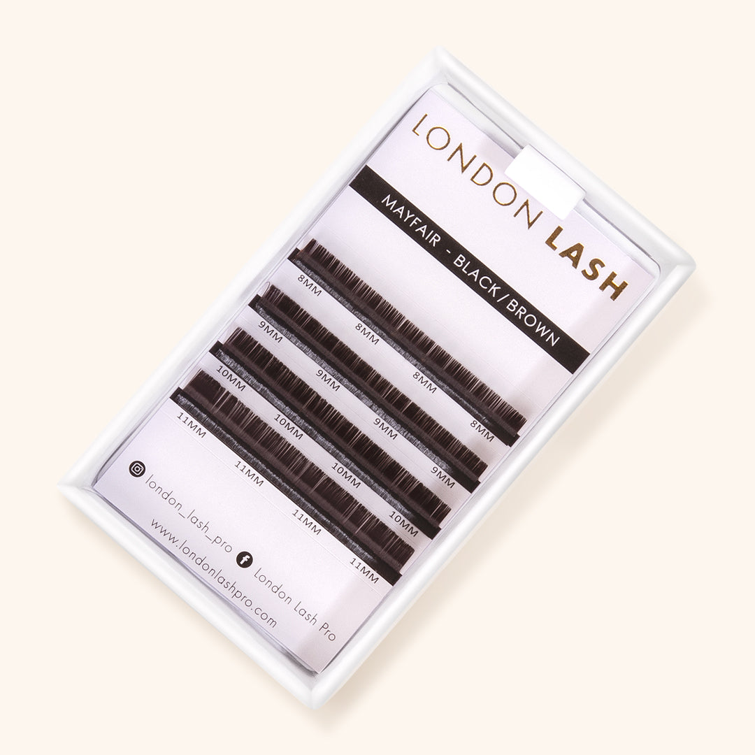 Handcrafted Black Brown Faux Mink Lashes - Sample