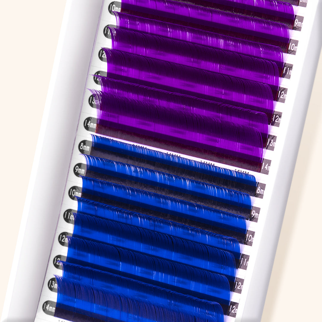 best coloured lashes, best coloured eyelash extensions, best coloured lash extensions, best violet/ blue coloured lashes, best violet/ blue coloured eyelash extensions, best violet/ blue coloured lash extensions, 