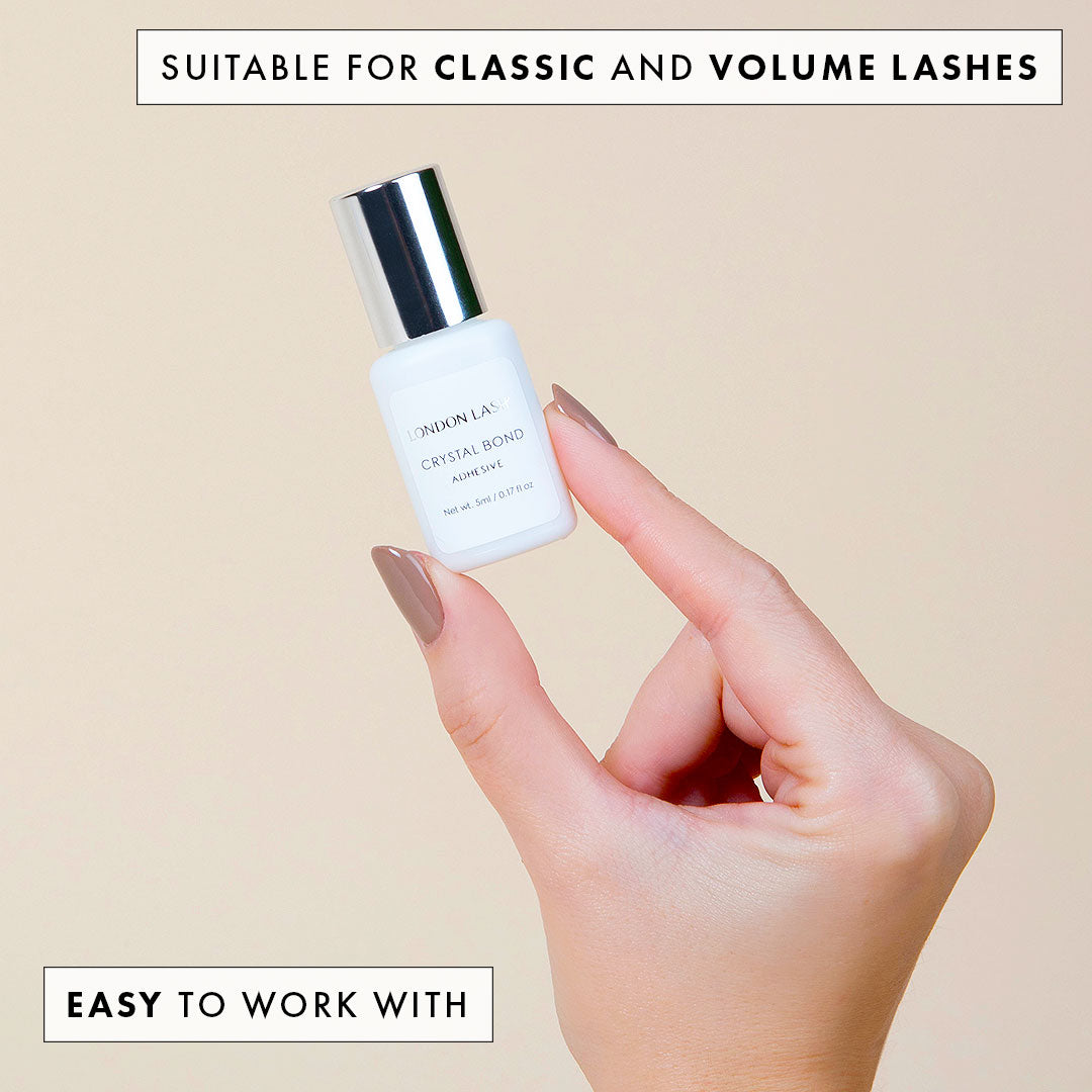 crystal bond clear eyelash extensions glue
