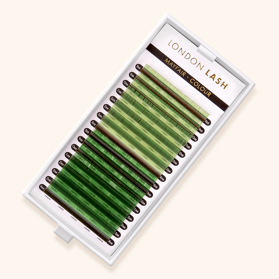 best coloured lashes, best coloured eyelash extensions, best coloured lash extensions, best light green / green coloured lashes, best light green / green coloured eyelash extensions, best light green / green coloured lash extensions