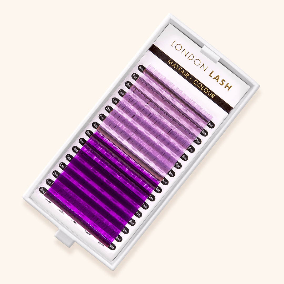 best coloured lashes, best coloured eyelash extensions, best coloured lash extensions, best light violet/ violet coloured lashes, best light violet/ violet coloured eyelash extensions, best light violet/ violet coloured lash extensions, 