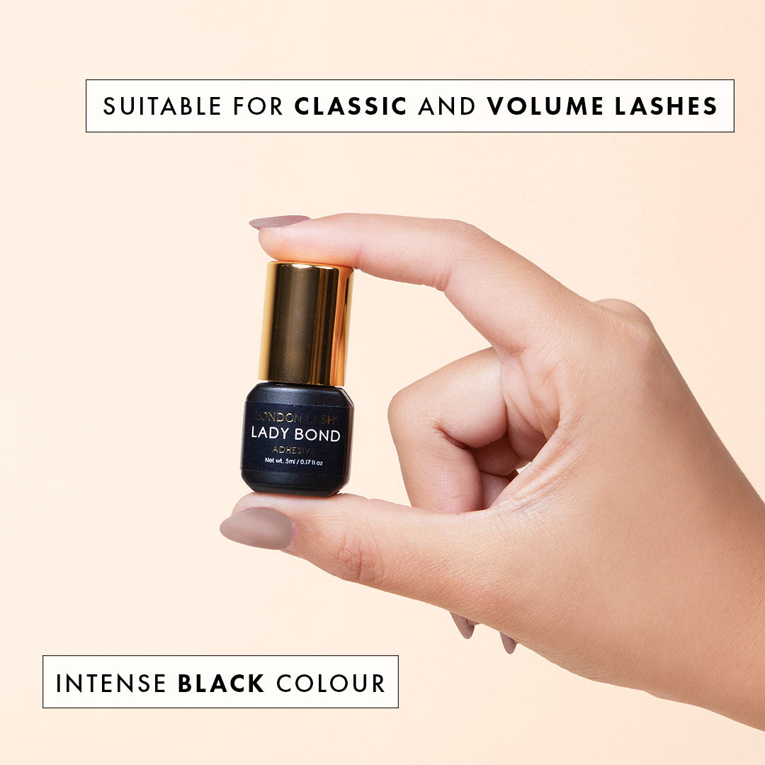 a full sized bottle of lady bond lash extension glue