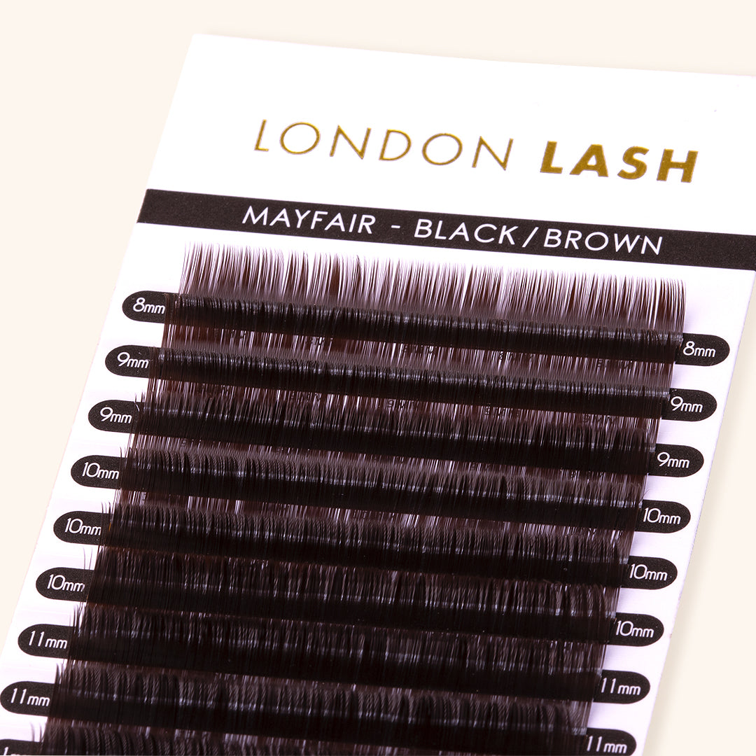best black brown volume lashes, best black brown eyelash extensions, best black brown volume lash extensions 0.07 