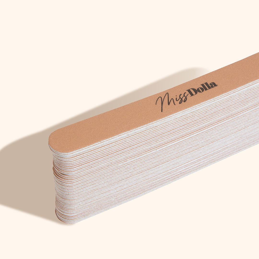 Thick nail file disposable and cost effective stickers for hygienic professional manicure treatment